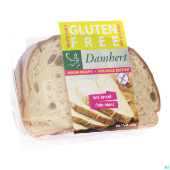 Damhert pain blanc s/gluten  coupe    200g