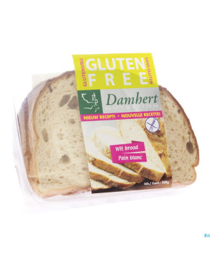 Damhert pain blanc s/gluten  coupe    200g