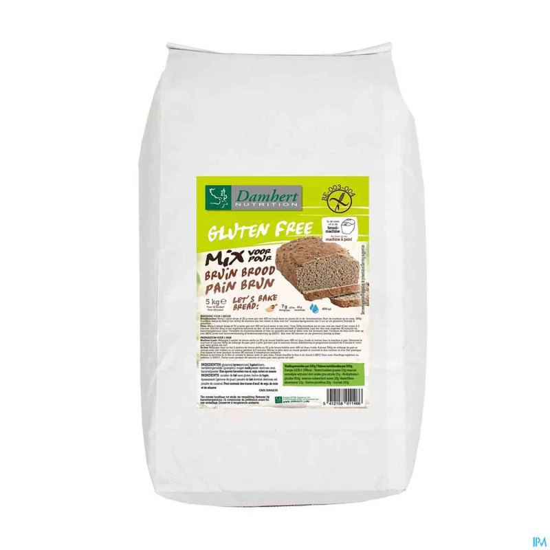 Damhert melange pain brun s/gluten    5kg