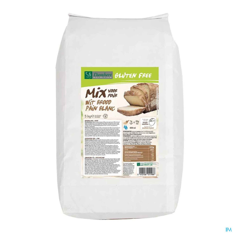 Damhert melange pain blanc s/gluten    5kg