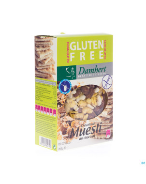 Damhert muesli chocolat s/gluten    250g