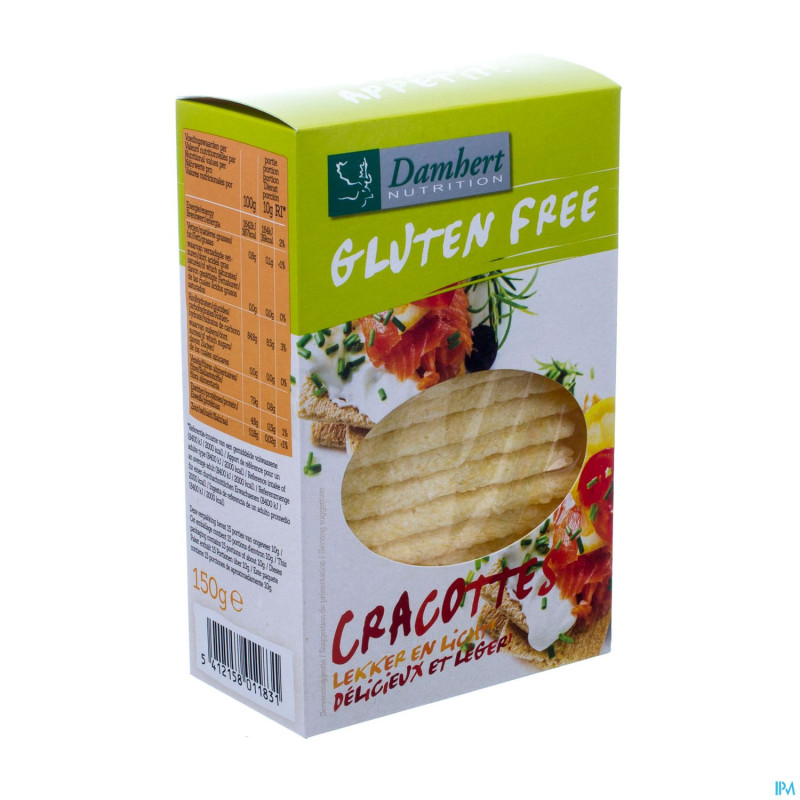 Damhert cracottes s/gluten    100g