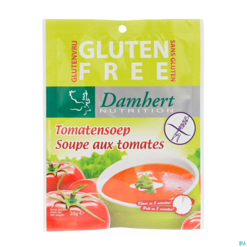Damhert soupe instant tomates s/gluten    20g