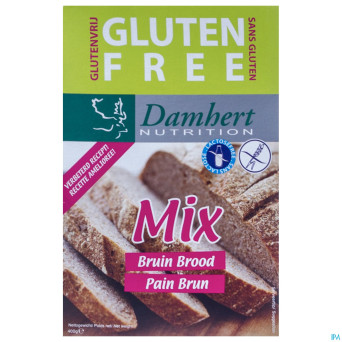 Damhert melange pain brun s/gluten    400g