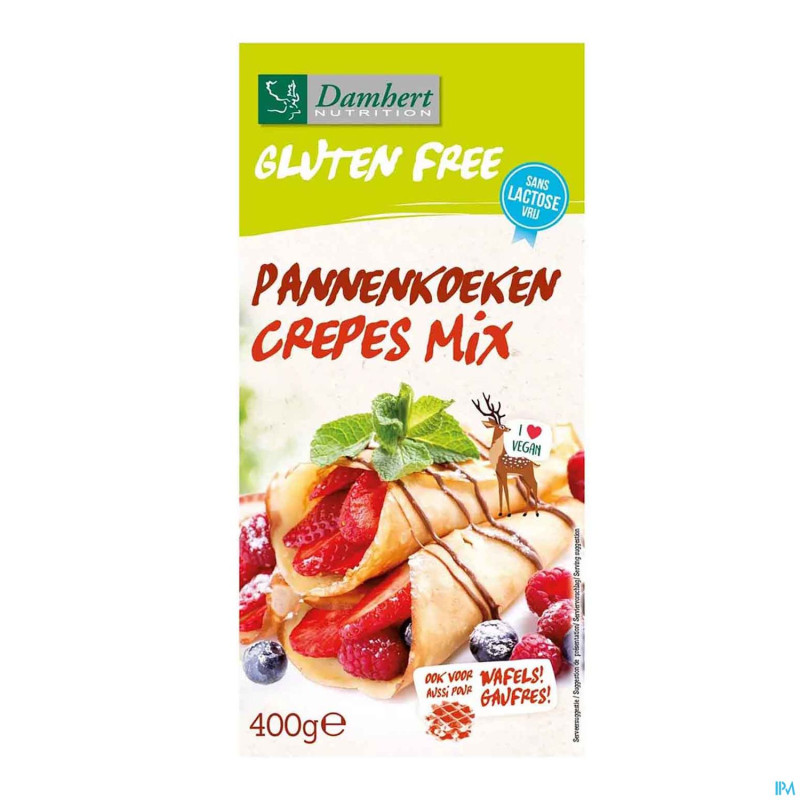 Damhert mix crepe gaufre s/gluten    400g