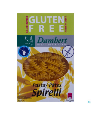 Damhert pates spirelli s/gluten    250g