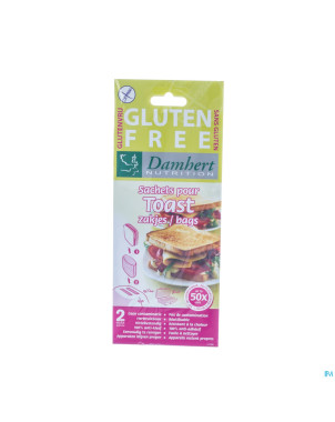 Damhert toast bags s/gluten    12p