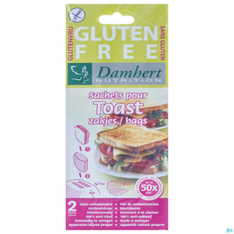 Damhert toast bags s/gluten    12p