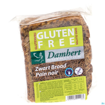 Damhert pain noir s/gluten coupe    300g