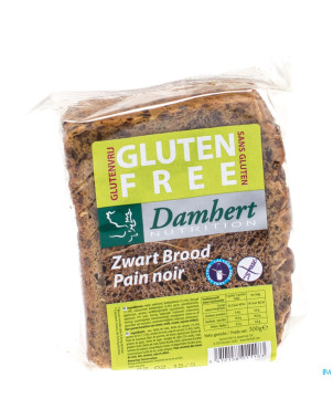 Damhert pain noir s/gluten coupe    300g