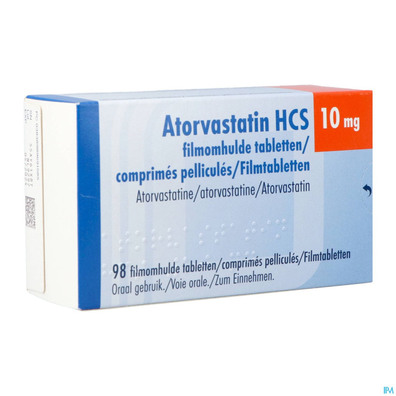 Atorvastatin hcs 10mg  comp pell 98