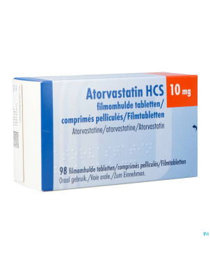 Atorvastatin hcs 10mg  comp pell 98