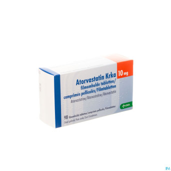 Atorvastatin hcs 10mg  comp pell 98