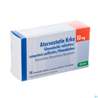 Atorvastatin hcs 10mg  comp pell 98