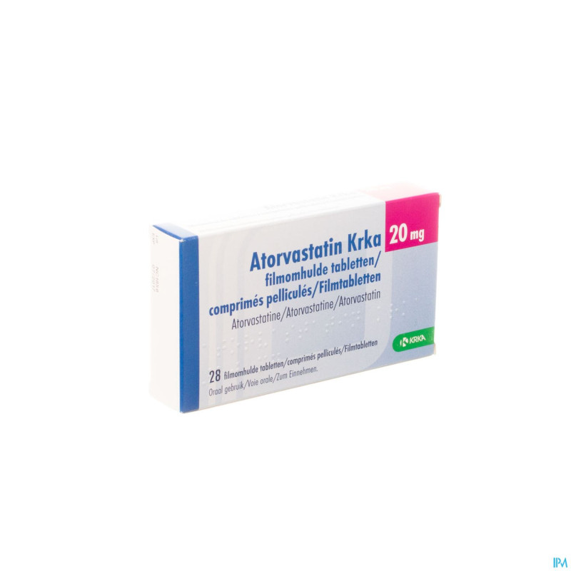 Atorvastatin hcs 20mg  comp pell 28