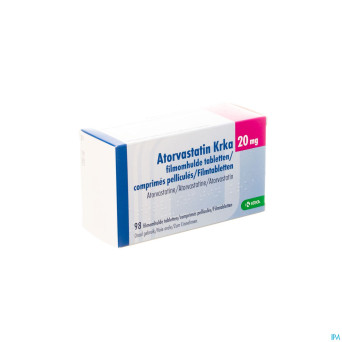 Atorvastatin hcs 20mg  comp pell 98