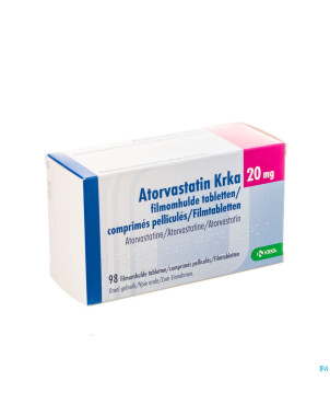 Atorvastatin hcs 20mg  comp pell 98