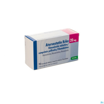 Atorvastatin hcs 20mg  comp pell 98