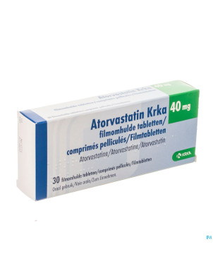Atorvastatin hcs 40mg  comp pell 30