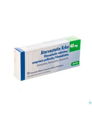 Atorvastatin hcs 40mg  comp pell 30