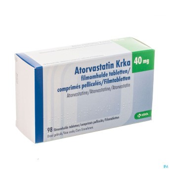 Atorvastatin hcs 40mg  comp pell 98