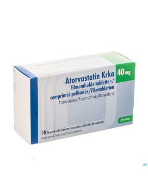Atorvastatin hcs 40mg  comp pell 98