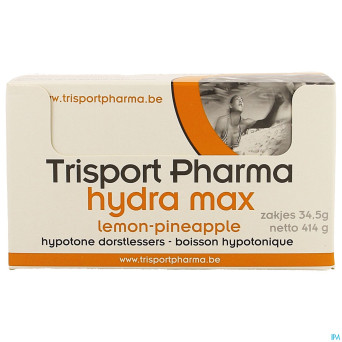 Trisportpharma hydra max lemon-pineap.pdr 12x34,5g