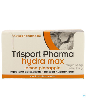 Trisportpharma hydra max lemon-pineap.pdr 12x34,5g