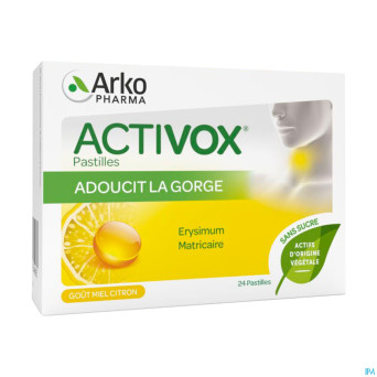 Activox comp maux de gorge comp a sucer 24
