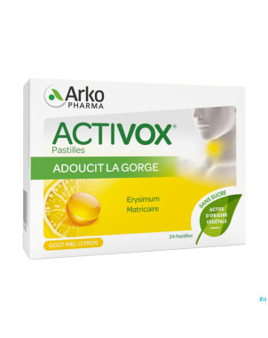 Activox comp maux de gorge comp a sucer 24