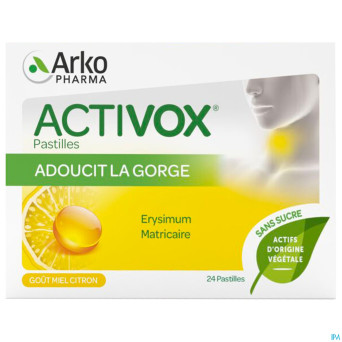 Activox comp maux de gorge comp a sucer 24