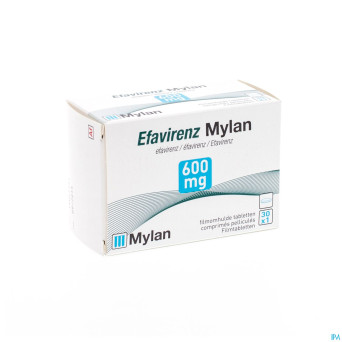 Efavirenz mylan 600 mg comp pell  30 x 600 mg