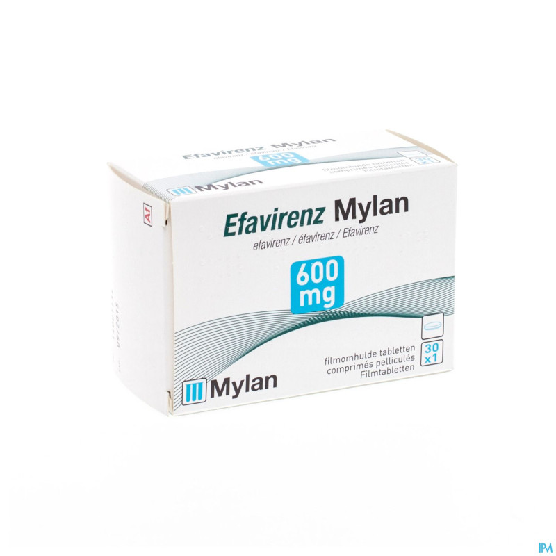 Efavirenz mylan 600 mg comp pell  30 x 600 mg