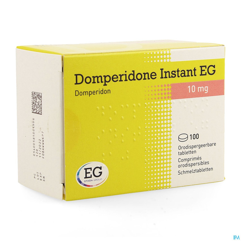 Domperidone instant eg comp orodispers 100 x 10 mg