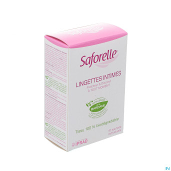 Saforelle lingettes intimes sach individuel 10