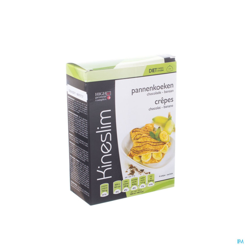 Kineslim crepes chocolat banane 4x25g