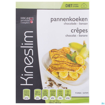 Kineslim crepes chocolat banane 4x25g