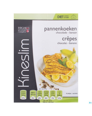 Kineslim crepes chocolat banane 4x25g