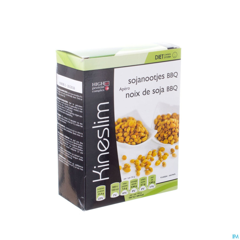 Kineslim apero noix soja bbq  4x30g