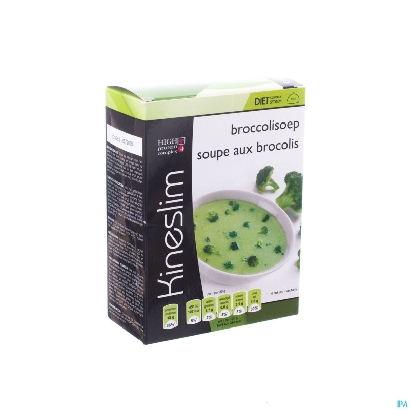 Kineslim soupe brocoli    pdr 4x30g