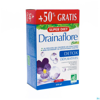Superdiet drainaflore bio +50%    amp 30x15ml