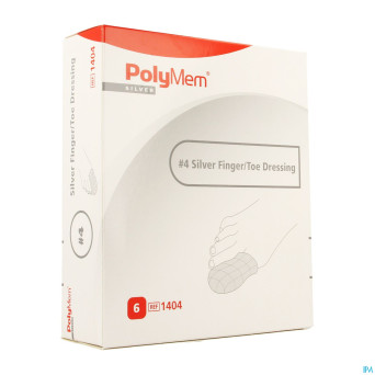 Polymem silver doigt/orteil dressing ster77-87mm 6