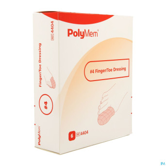 Polymem doigt/orteil dressing ster 77-87mm 6