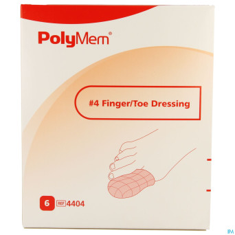 Polymem doigt/orteil dressing ster 77-87mm 6