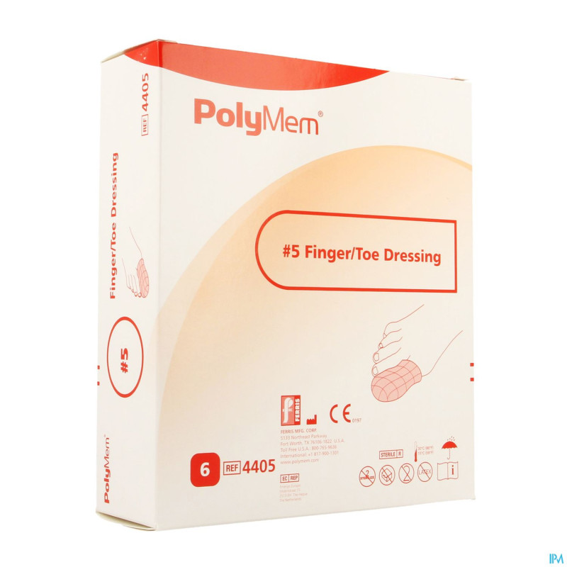 Polymem doigt/orteil dressing ster 87-97mm 6