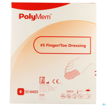 Polymem doigt/orteil dressing ster 87-97mm 6
