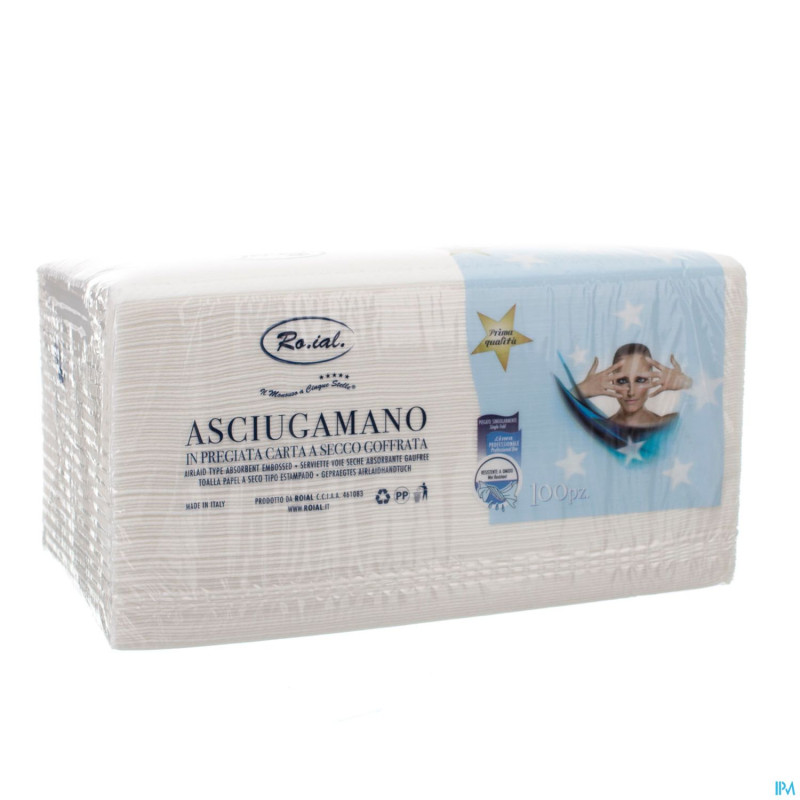 Serviettes jetables 100    covarmed