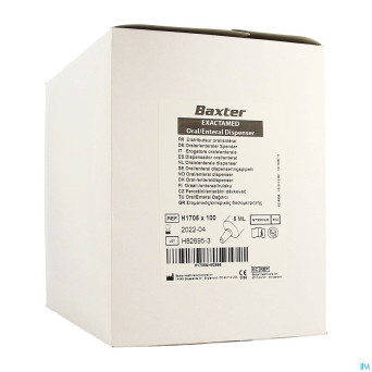 Exactamed purple syringe enteral tip ster  5ml 100