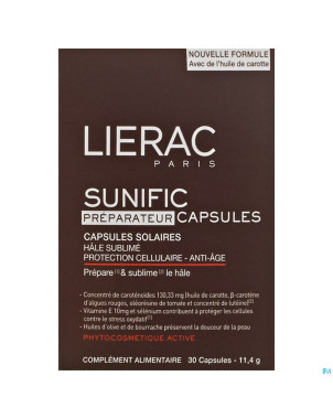 Lierac sunific preparateur bronzage caps 30