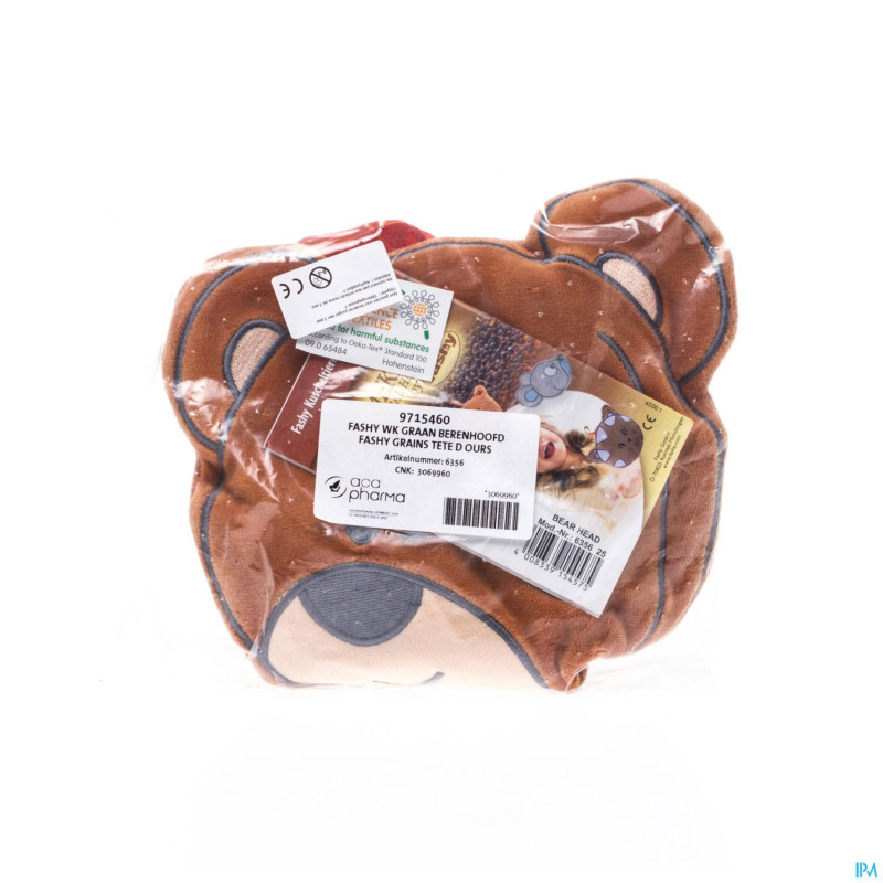 Fashy coussin chauffant grain tete d'ours